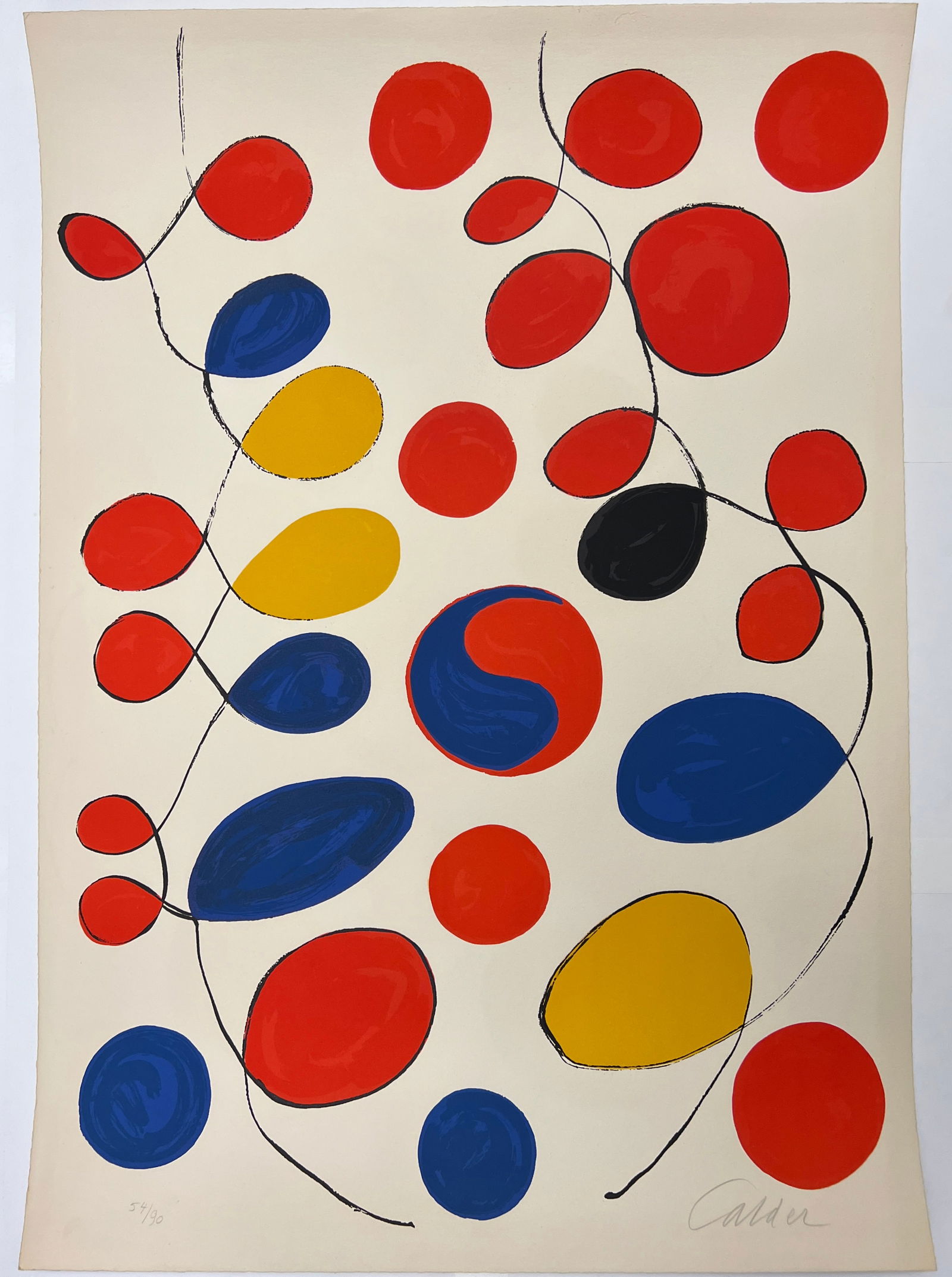 Alexander Calder, Loops and Yin Yang, Signed Lithograph, 1969 (1 of 6)