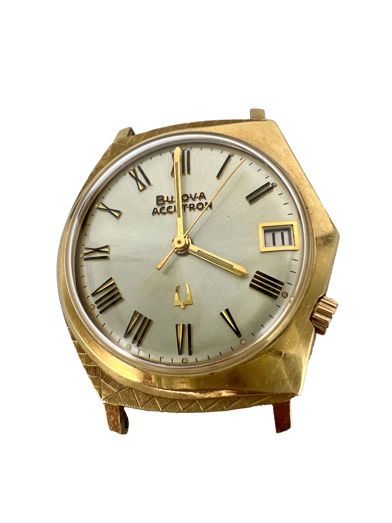 Vintage Bulova 14K Gold Watch Face with Roman Numerals (1 of 6)