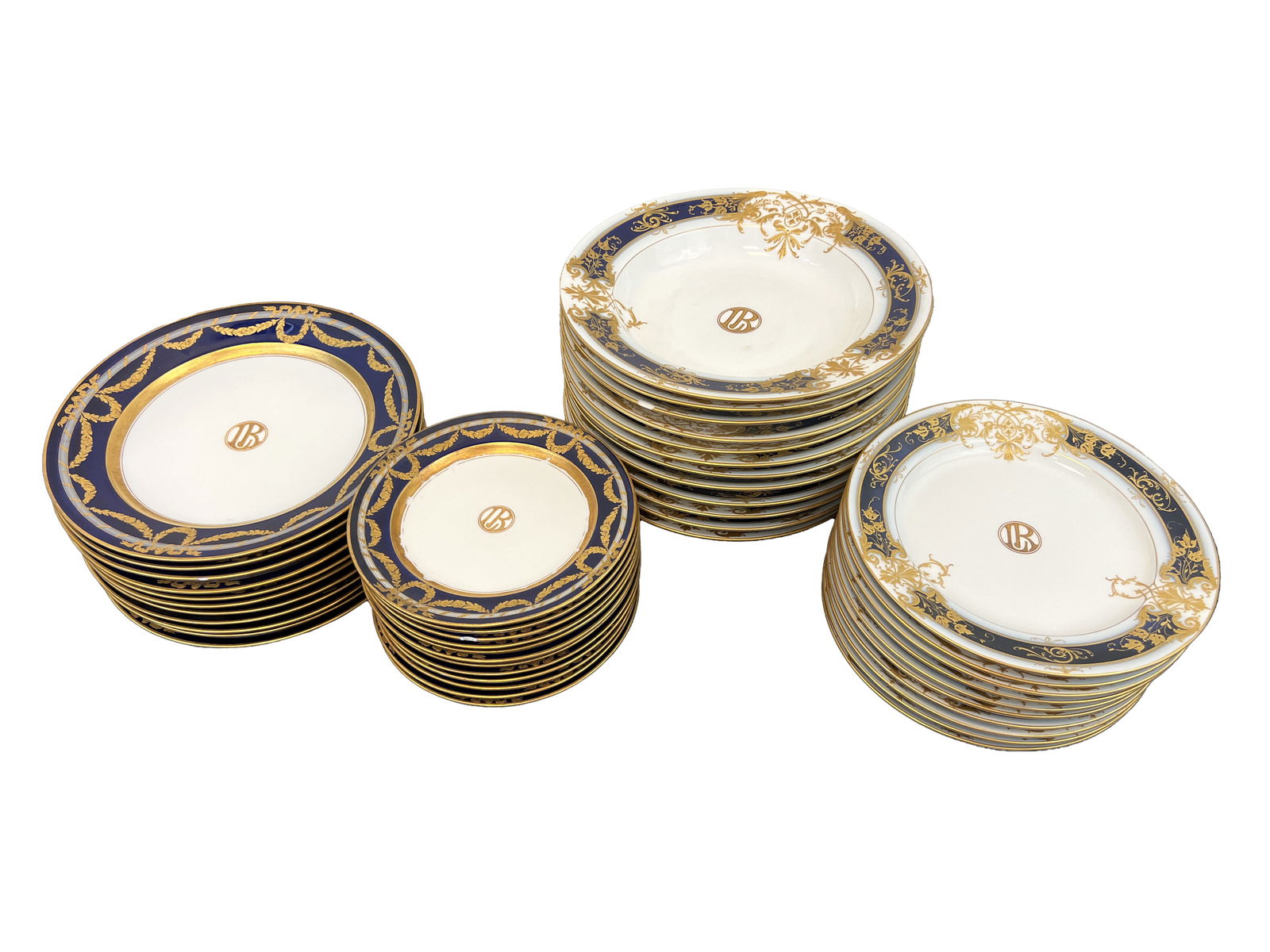 45 Piece Set of KPM plates, Königliche Porzellan-Manufaktur, Royal Porcelain Manufactory Berlin (1 of 9)