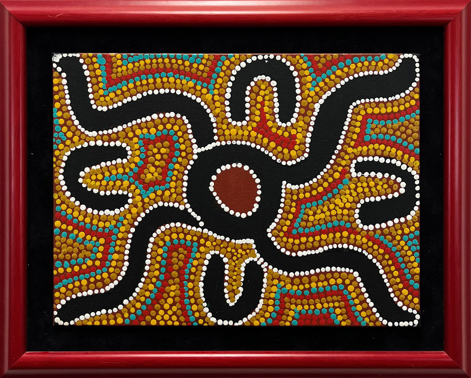 Lynette Napanangka Marshall, Ngapa Jukumpa (Water Dreaming), Acrylic Painting (1 of 6)