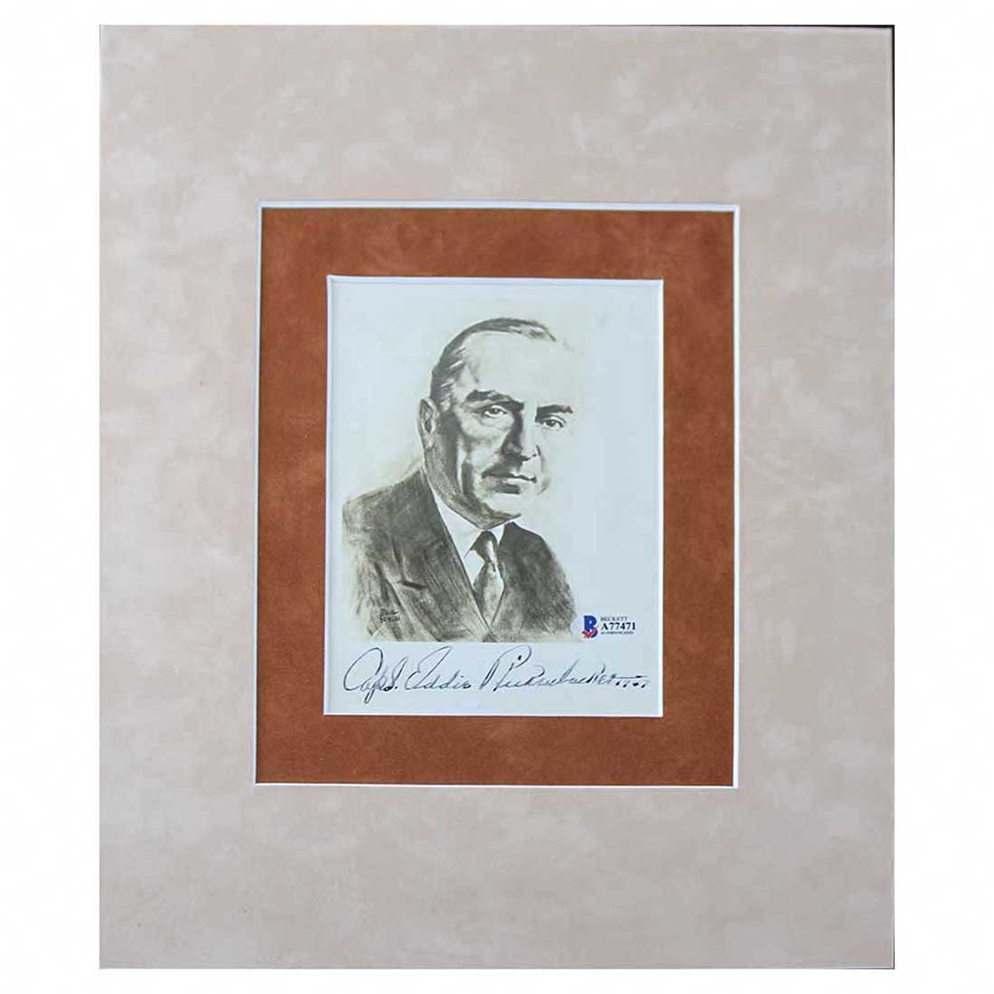 Captain Eddie Rickenbacker Autograph & Photo (1 of 1)