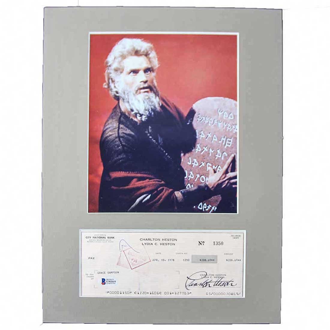 Charlton Heston Autograph & Photo (1 of 1)