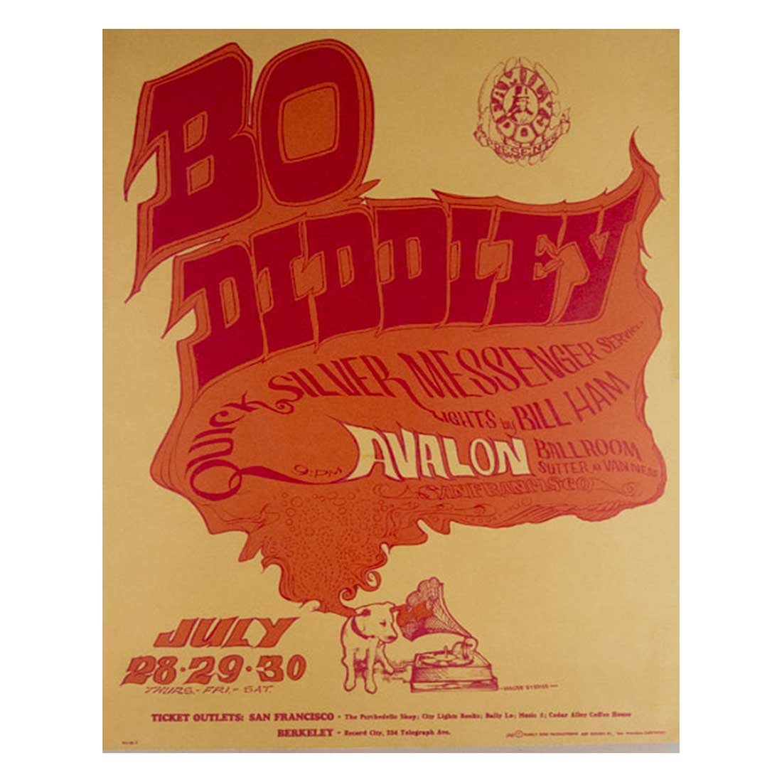 Vintage Concert Poster - Bo Diddley & More (1 of 3)