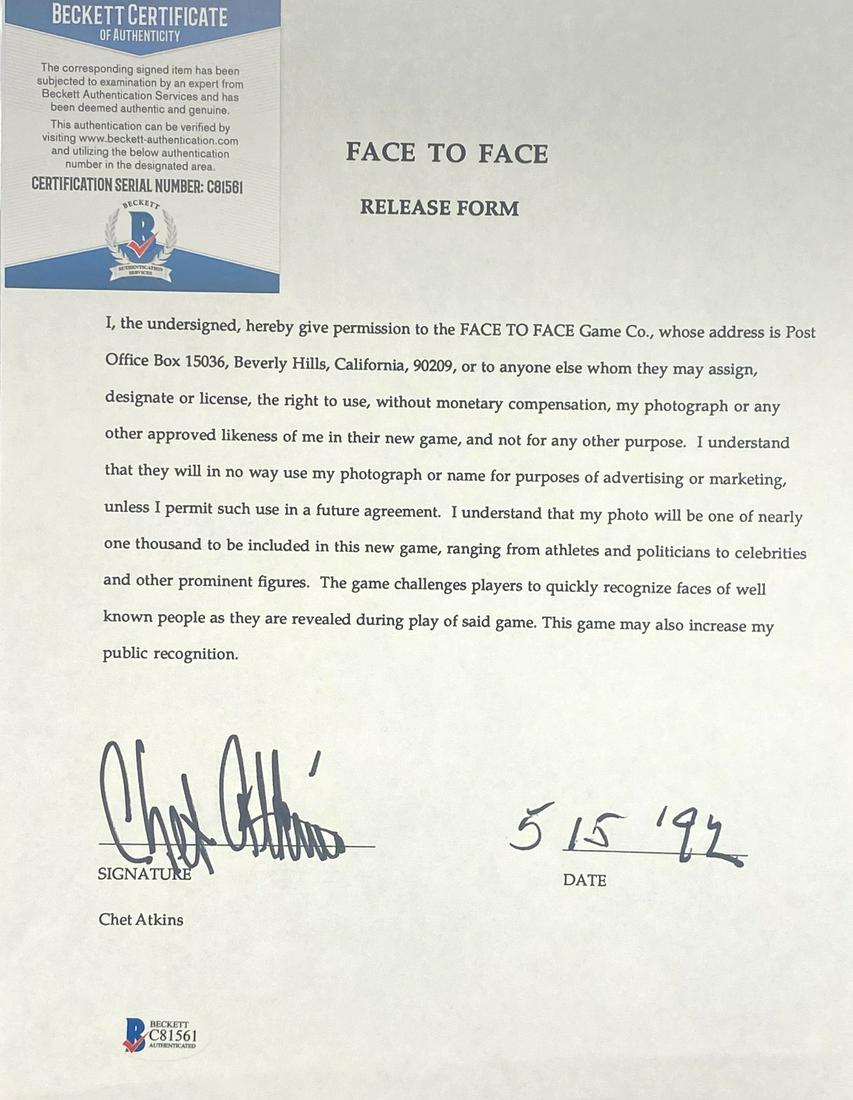 Chet Atkins - Autograph (1 of 2)