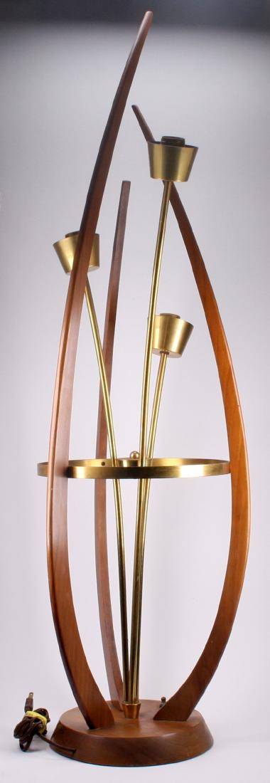 Mid-Century Modern Teak Wood Table Lamp (1 of 4)