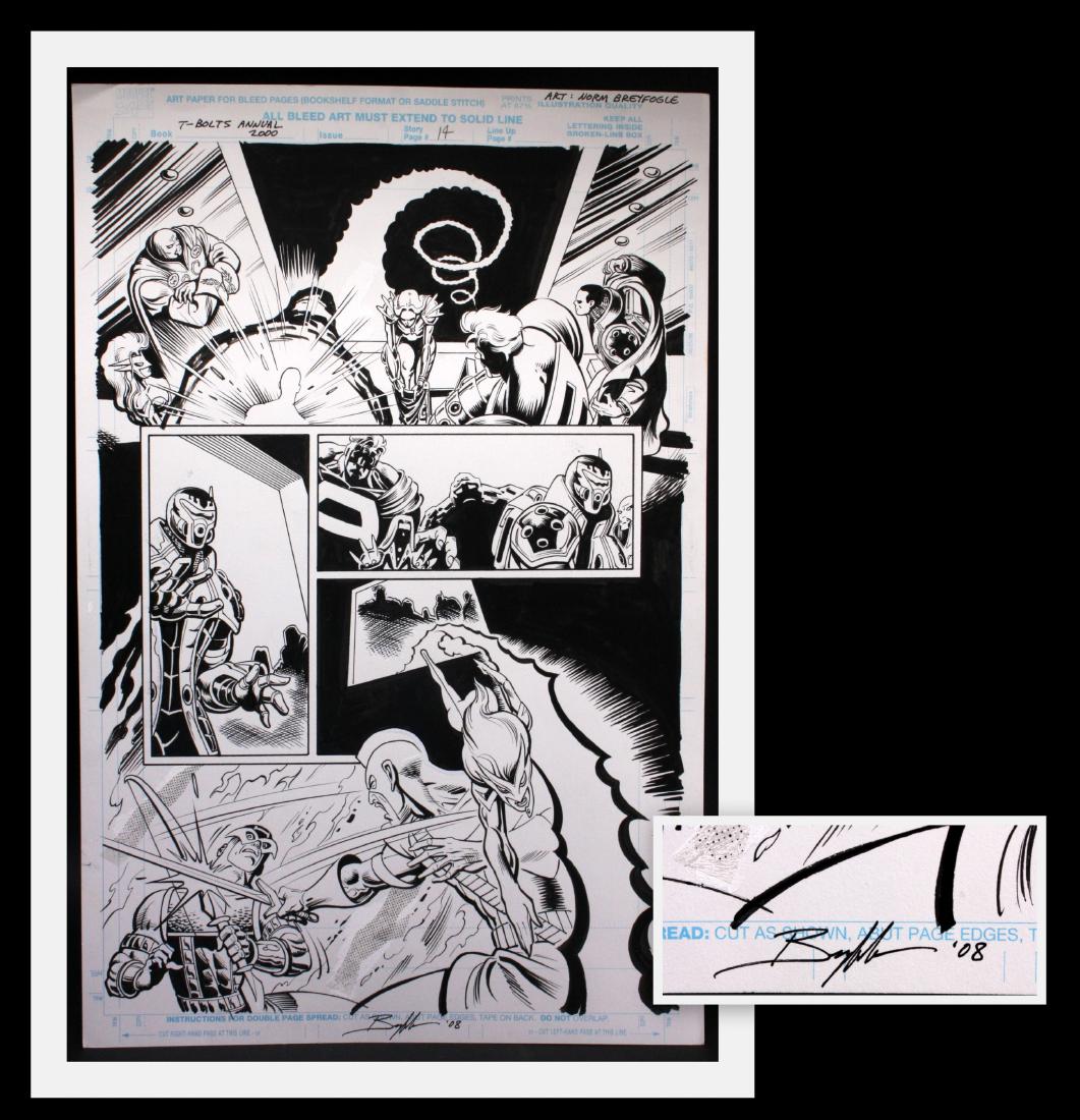Norm Breyfogle T-Bolts Signed Original Comic Art (1 of 4)