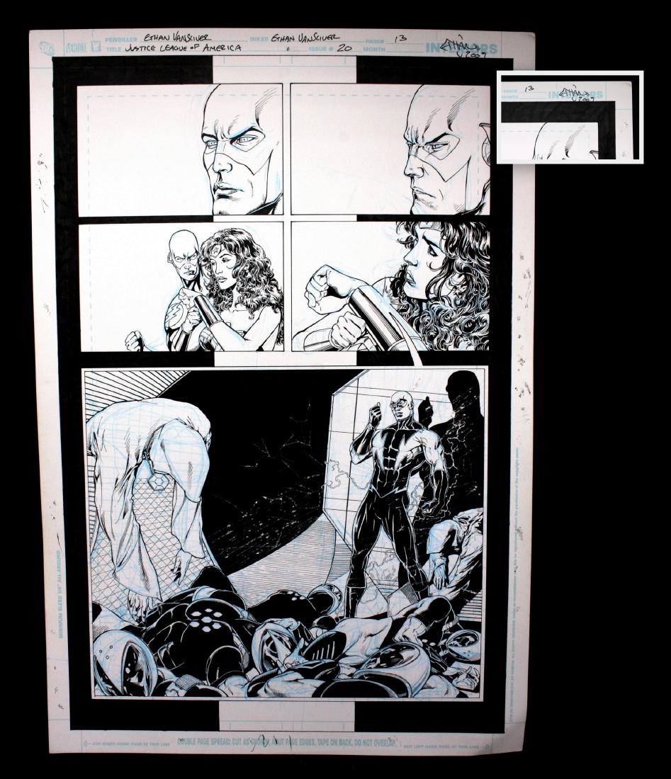 Van Schiver Justice League Original Comic Art (1 of 3)