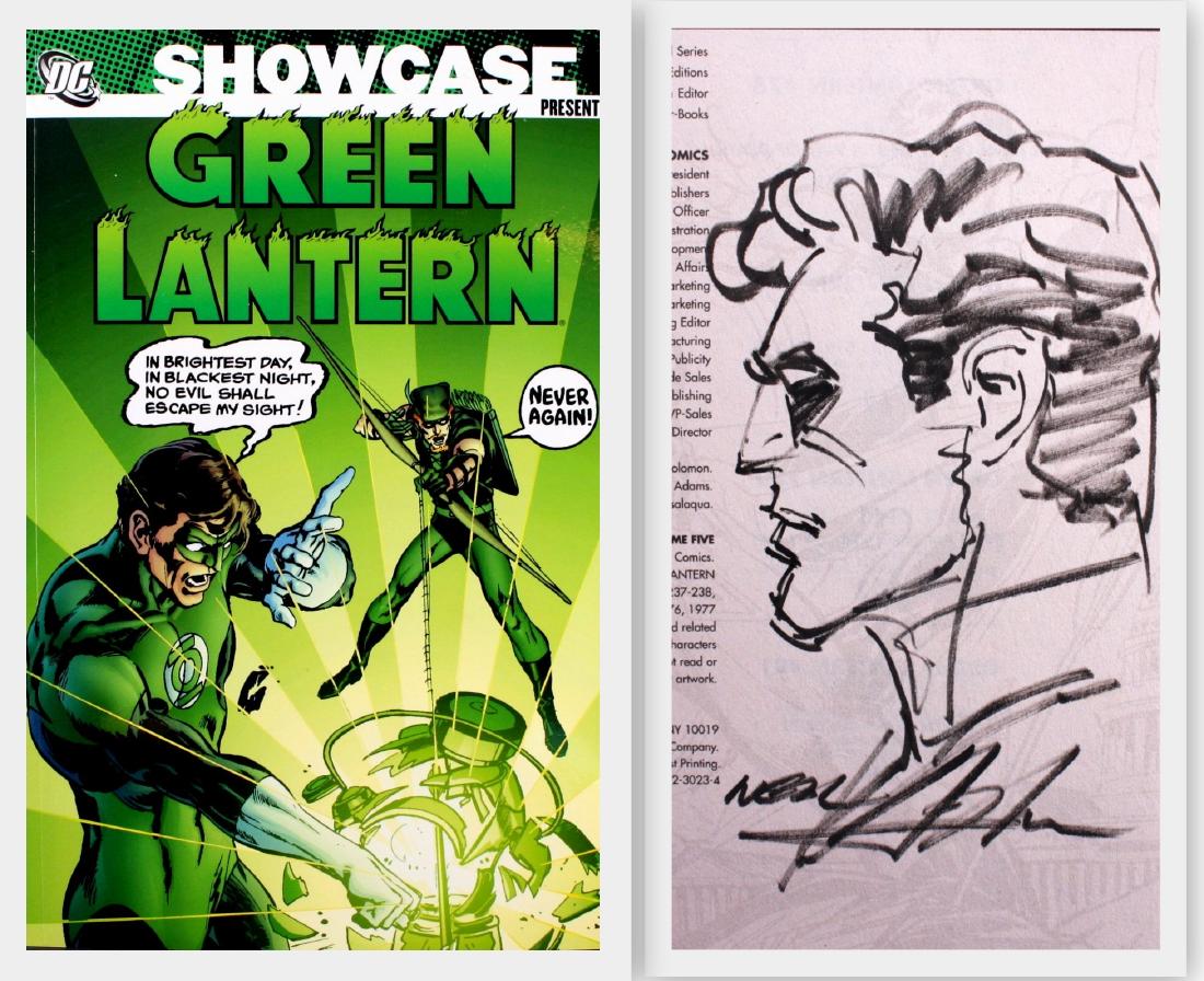 Neal Adams Green Lantern Signed Book + Sketch (1 of 4)