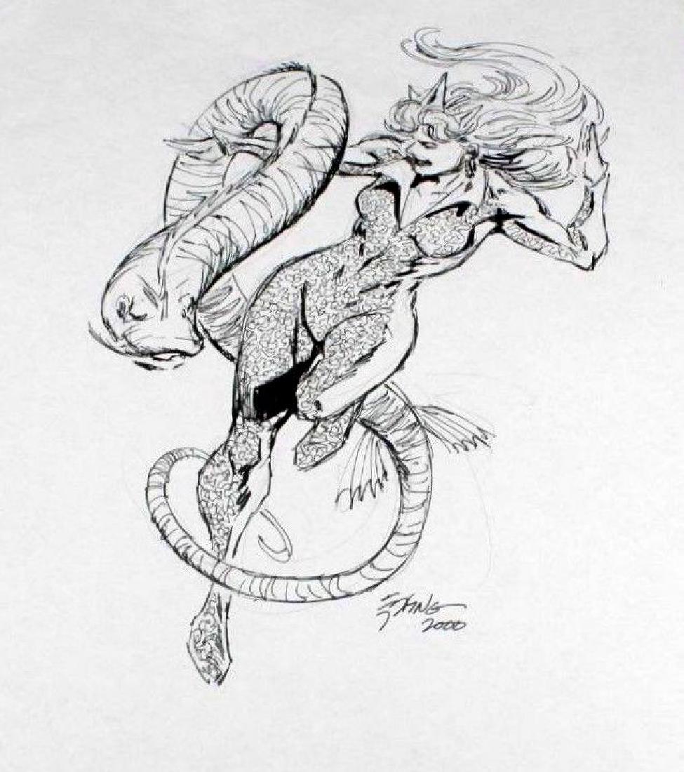 Steve Epting Mera (Aquaman) Signed Sketch (1 of 3)
