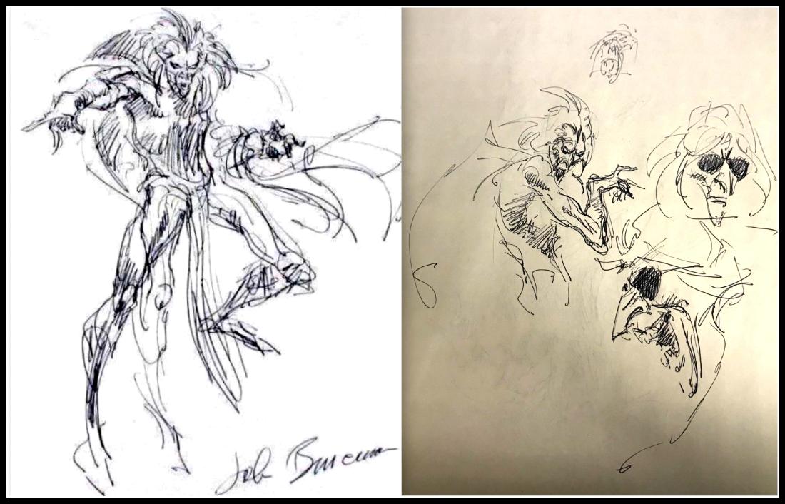 John Buscema Signed Original Mephisto Sketches (1 of 5)