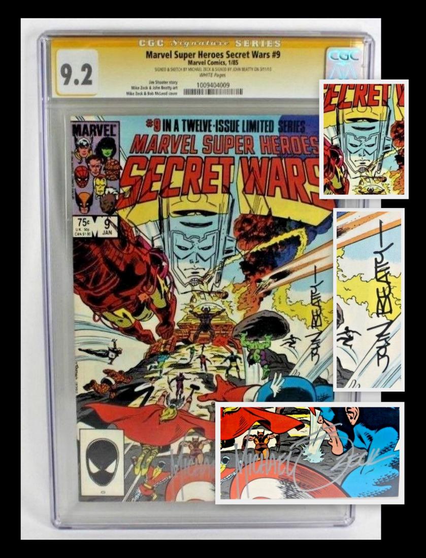 Secret Wars #9 CGC Signed Comic Book + Sketch (1 of 5)