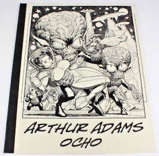 Arthur Adams Signed Ocho Comic Illustration Book: Arthur's eighth sketchbook from 2009. (Sketch Book Vol. VIII) Signed by Arthur Adams.This collection includes: Arthur's exquisitely detailed pen & ink commission pieces of super-heroine cheesecake