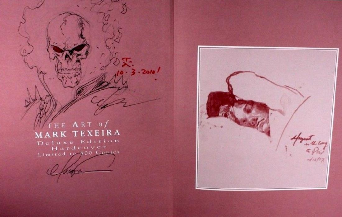 Mark Texeira Signed Book + Ghost Rider Sketch (1 of 4)