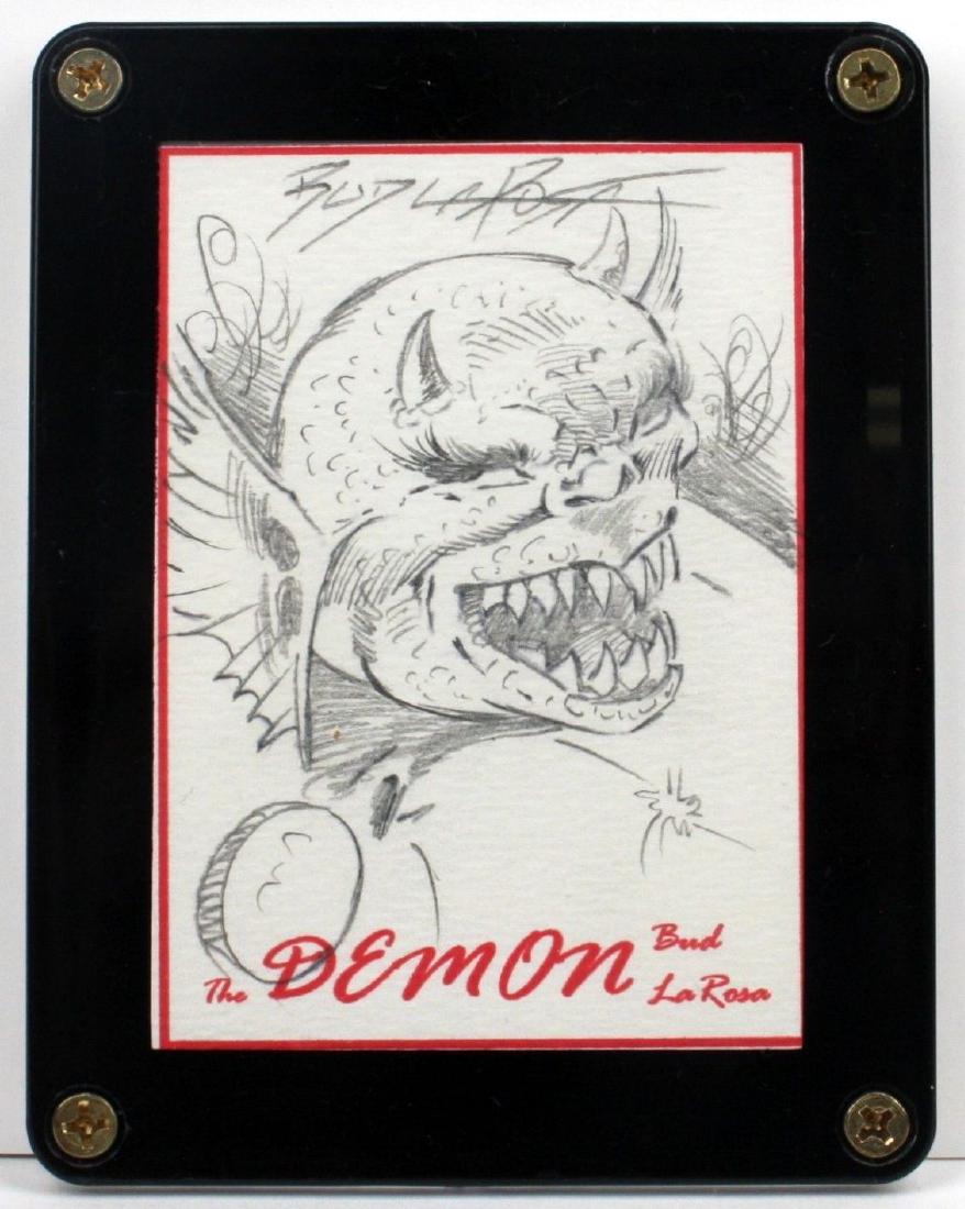 Bud La Rosa Signed & Sketched Card (1 of 2)
