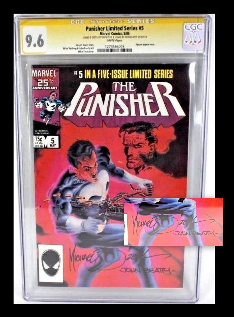 Punisher #5 CGC Signed Comic Book + Sketch (1 of 4)