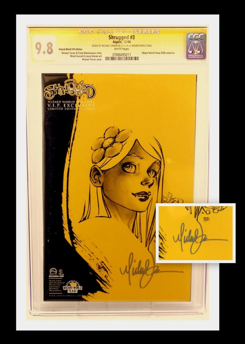 Shrugged #3 Turner Signed & CGC Graded Comic Book (1 of 4)