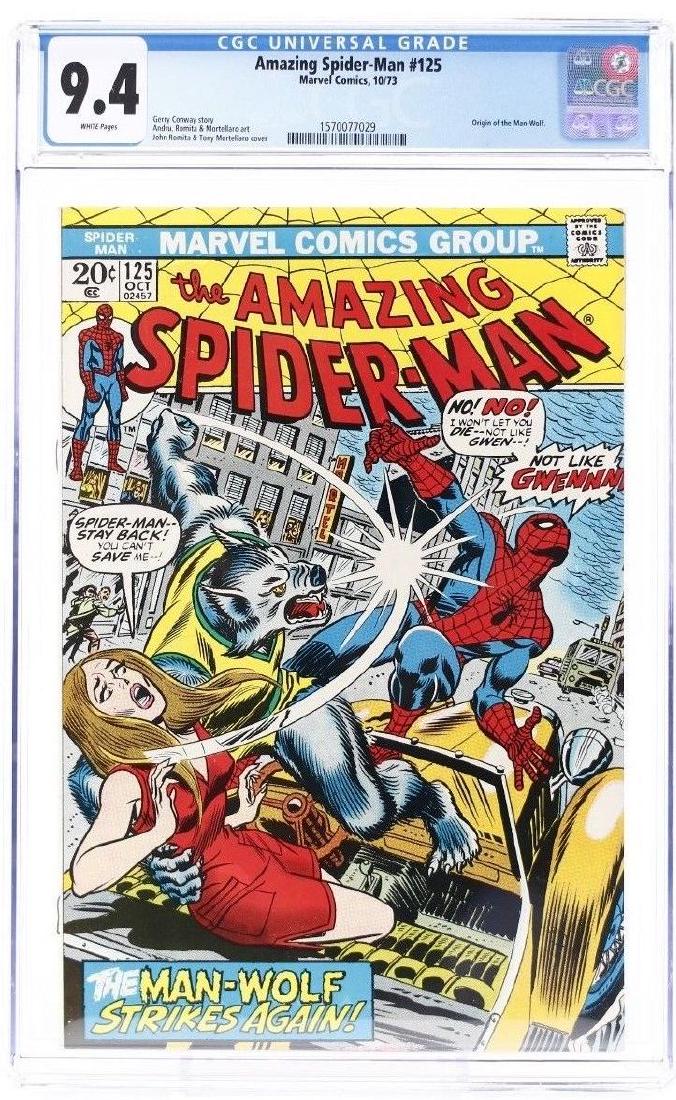 Amazing Spider-Man #125 CGC Graded Comic Book (1 of 3)