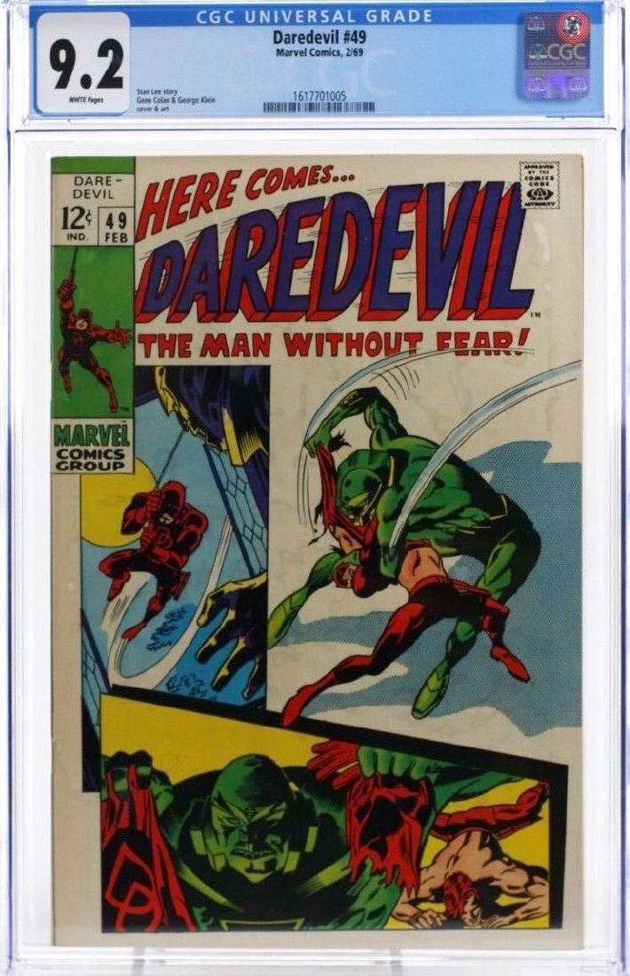 Daredevil #49 CGC 9.2 Graded Marvel Comic Book (1 of 3)