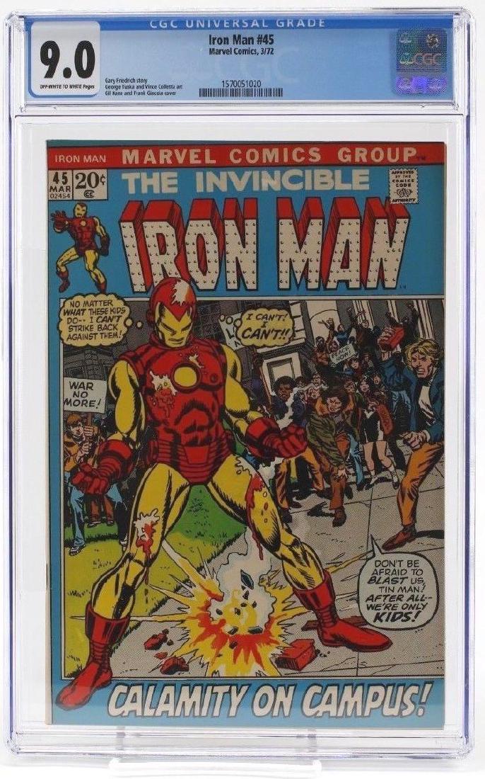 Iron Man #45 CGC Graded Marvel Comic Book (1 of 3)
