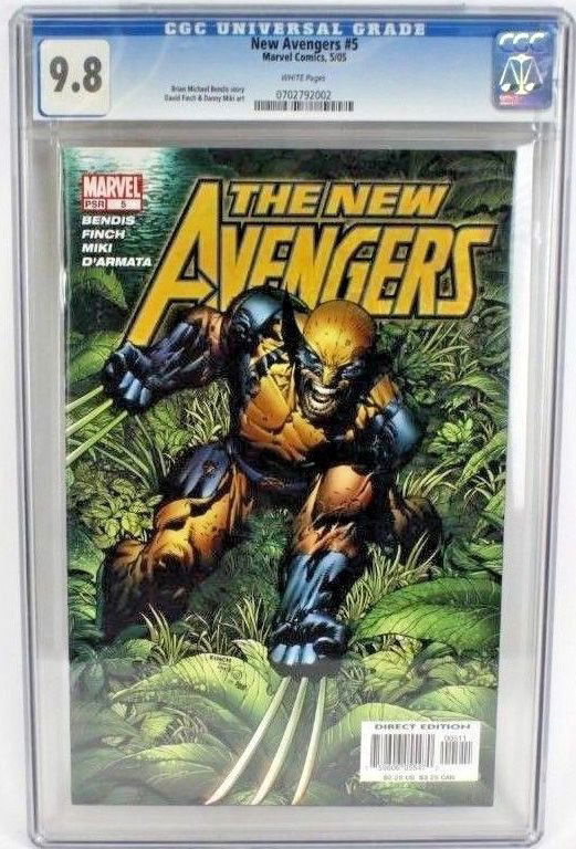 The New Avengers #5 CGC 9.8 Graded Marvel Comic Book (1 of 4)