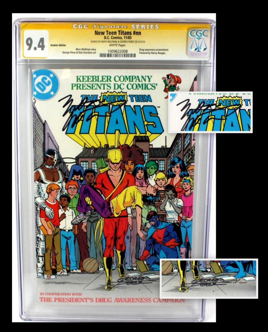 New Teen Titans Signed & CGC Graded Comic Book (1 of 5)
