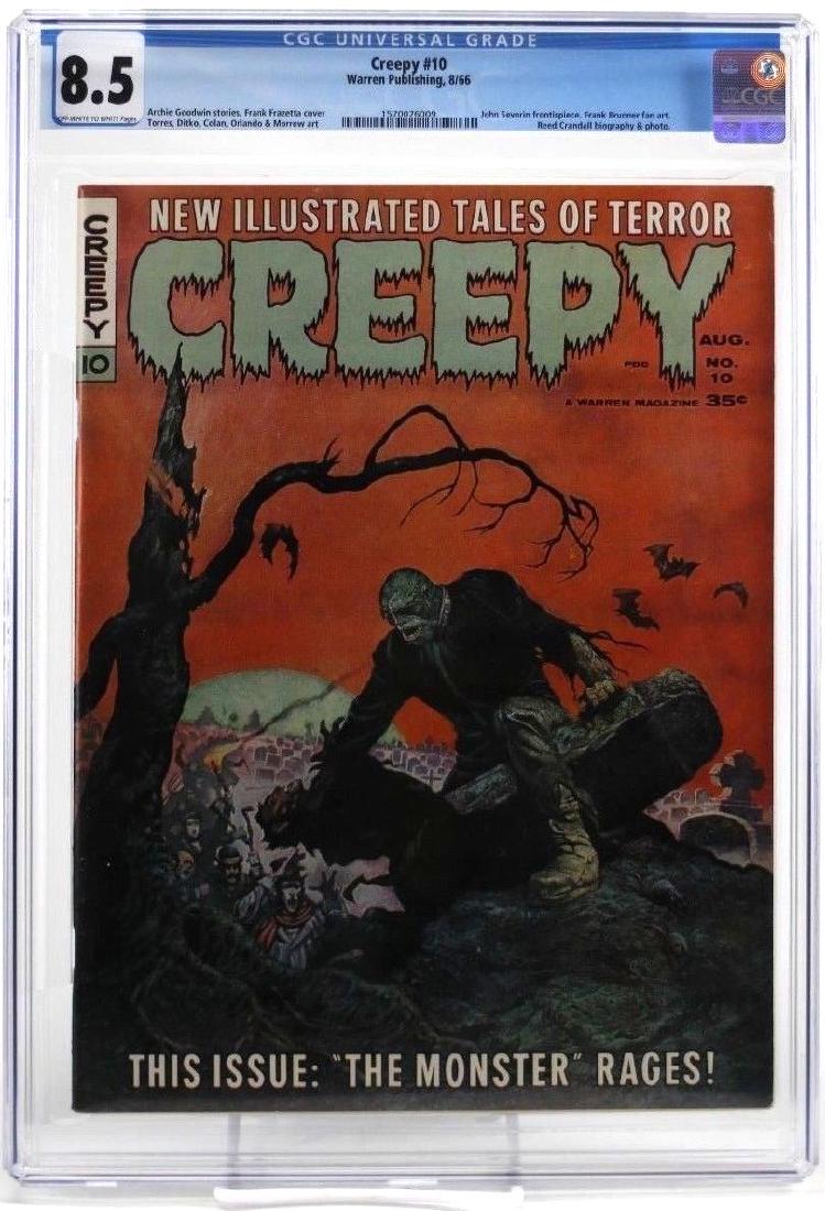 Creepy #10 CGC Graded 8.5 Warren Comic Book (1 of 3)