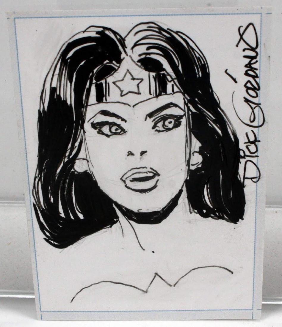 Dick Giordano Wonderwoman Sketch Comic Card (1 of 3)
