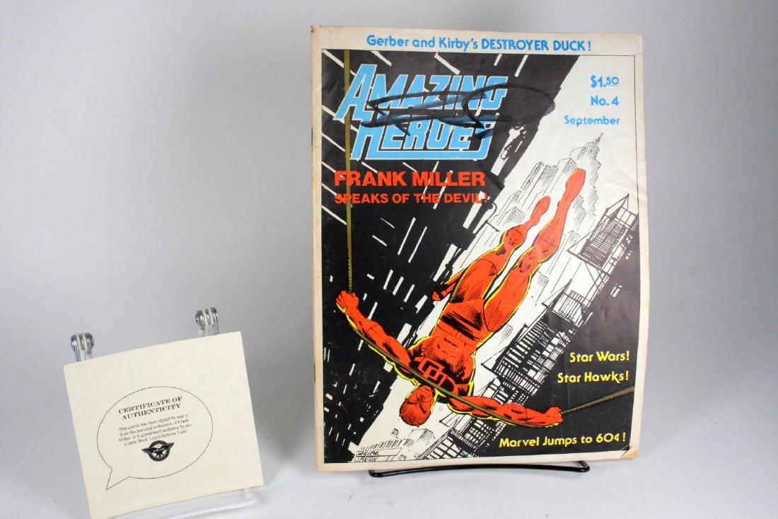 Frank Miller Signed Amazing Hereos #4 Comic Book (1 of 4)