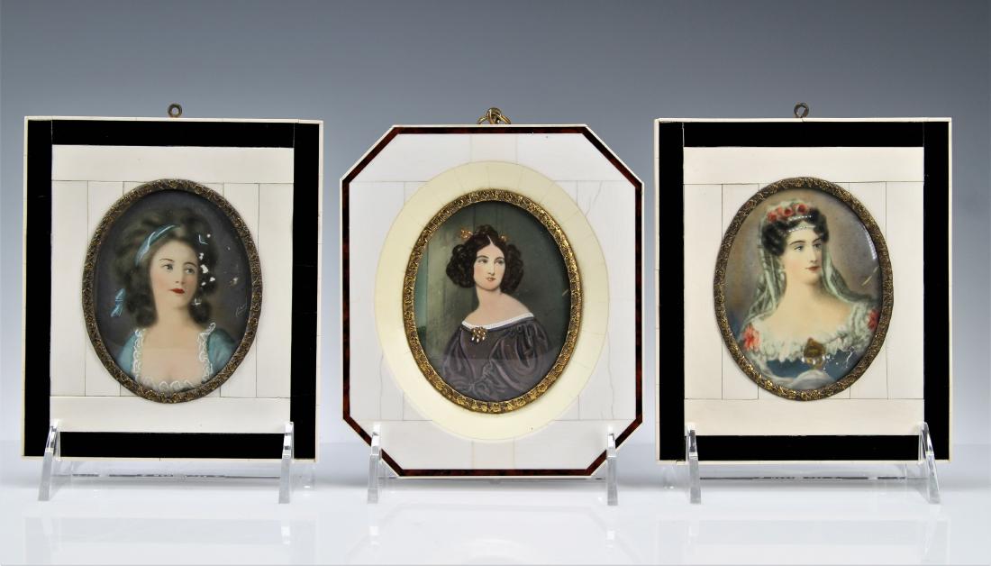 Antique Framed Miniature Painting Lot (1 of 5)
