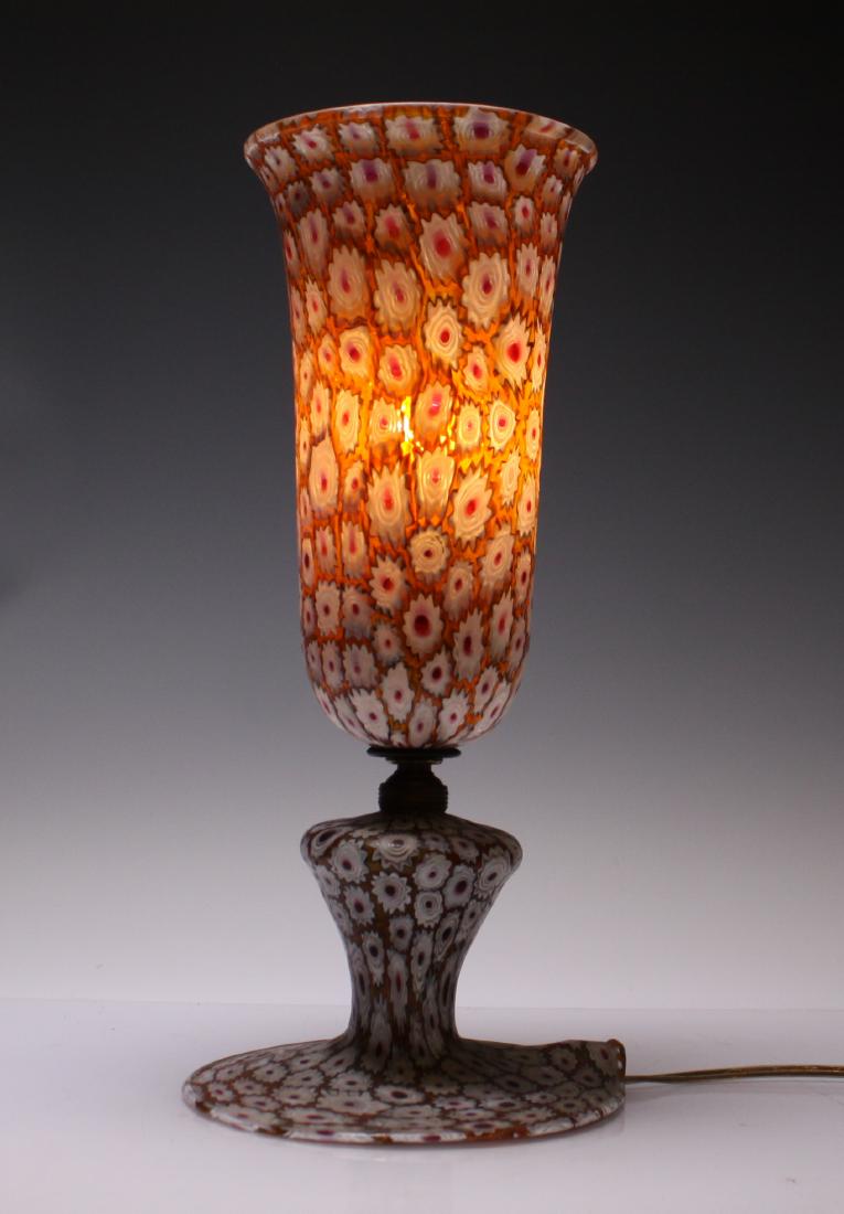 Italian Millefiori Glass Bell Table Lamp (1 of 6)
