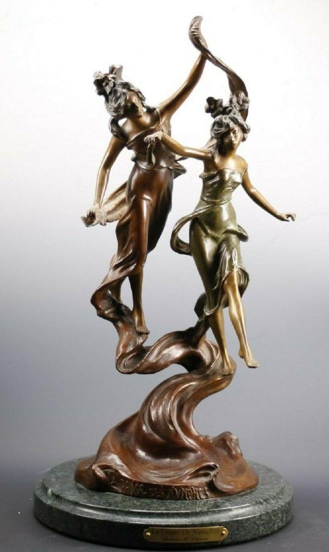 Bronze Art Nouveau Dancing Nymphs Sculpture (1 of 5)