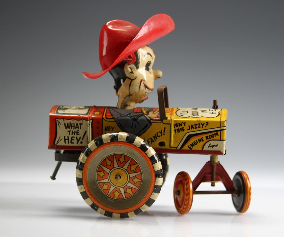 Marx Tin Toy Milton Berle Wind-up Tractor (1 of 4)