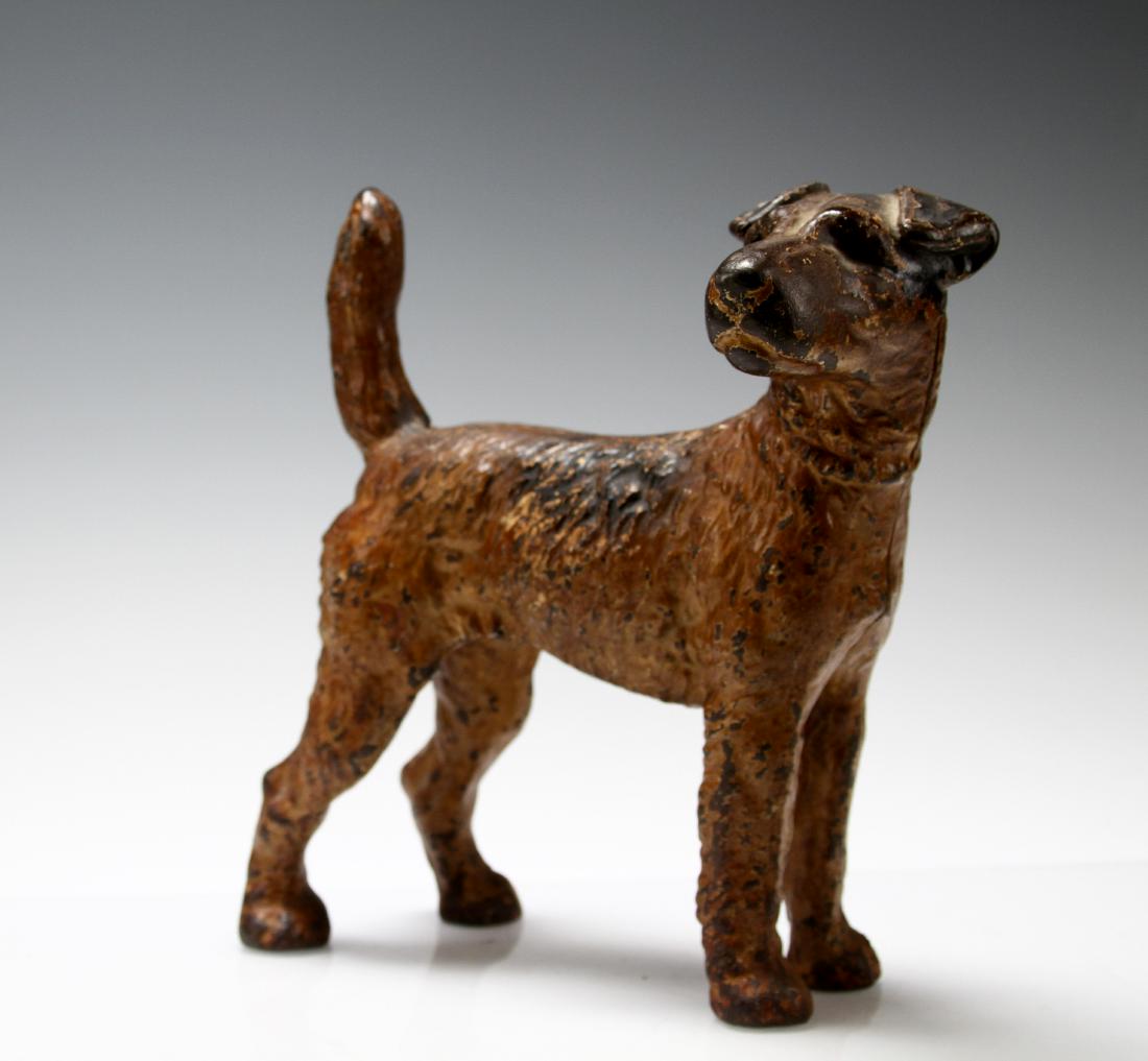 Antique Large Cast Iron Hunting Dog Door Stop (1 of 8)