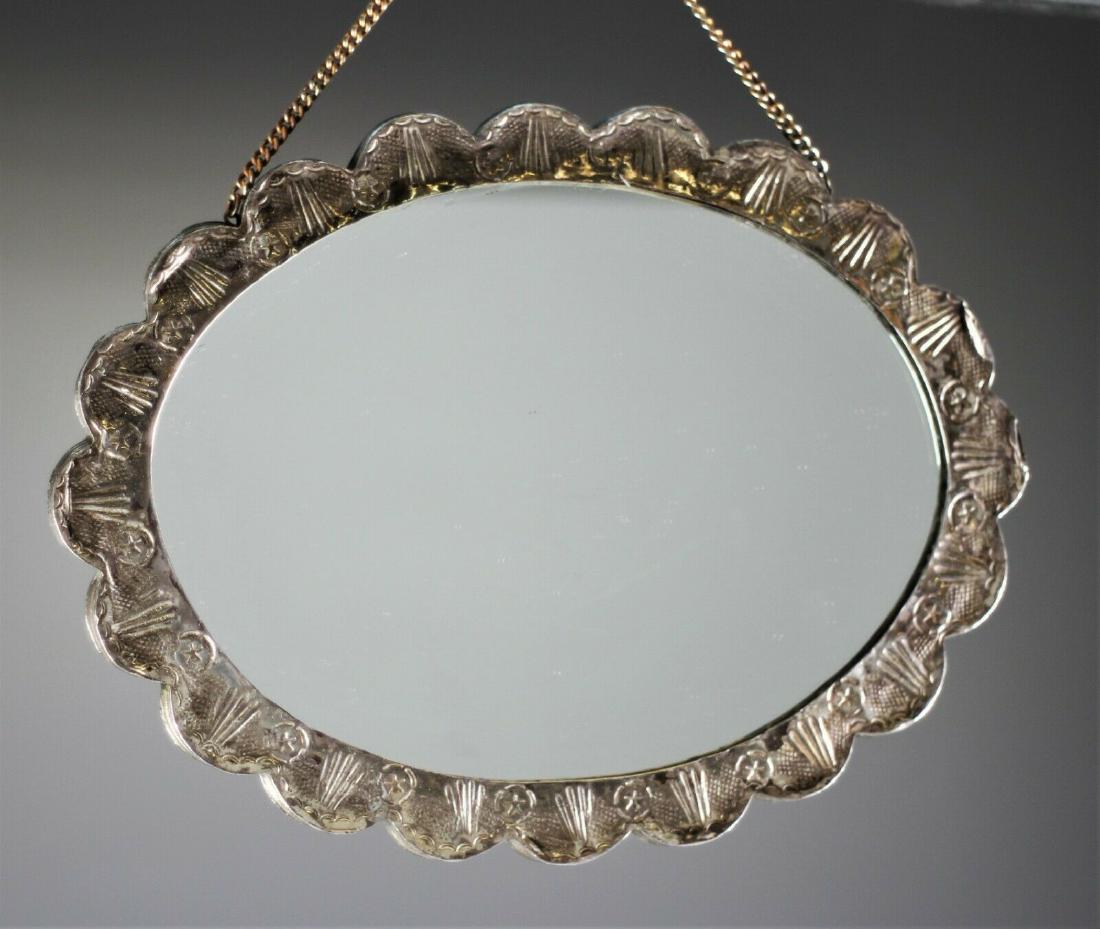 Antique 900 Silver Turkish Wedding Mirror (1 of 6)