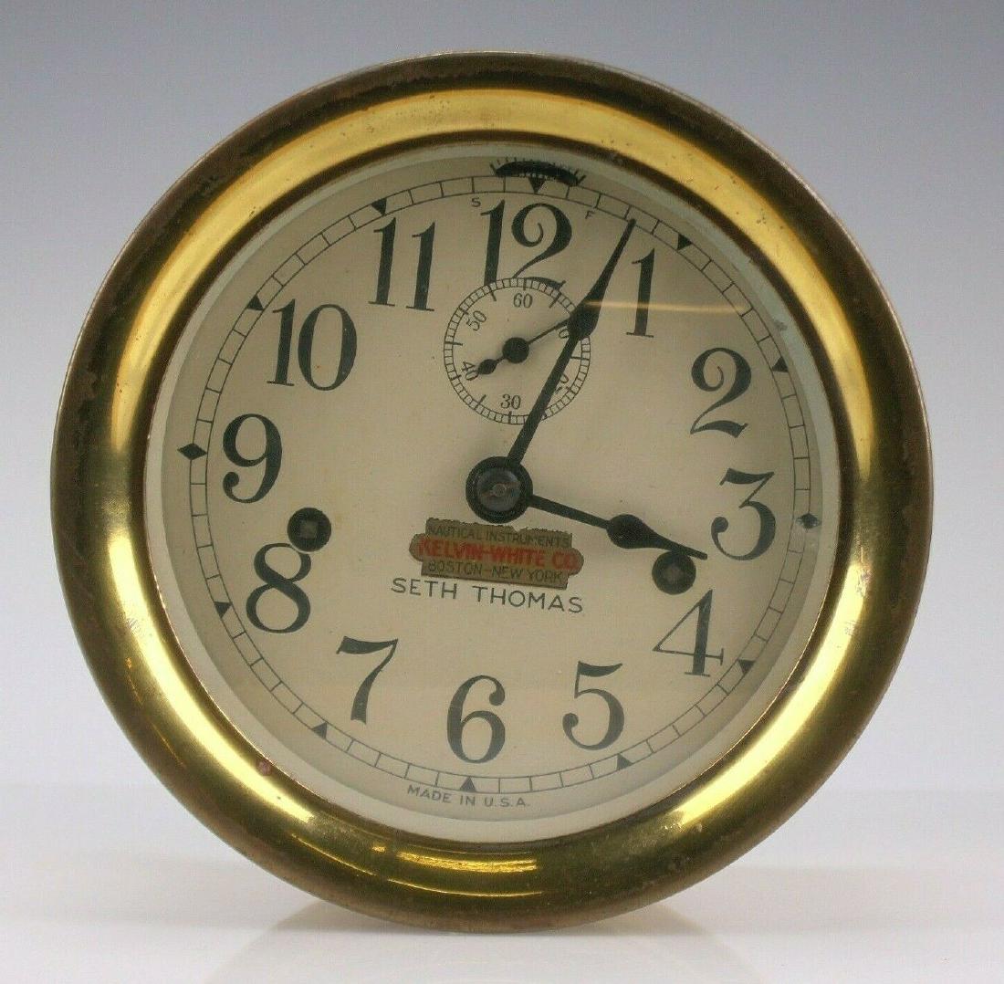 Brass Seth Thomas Ships Bell Clock (1 of 8)