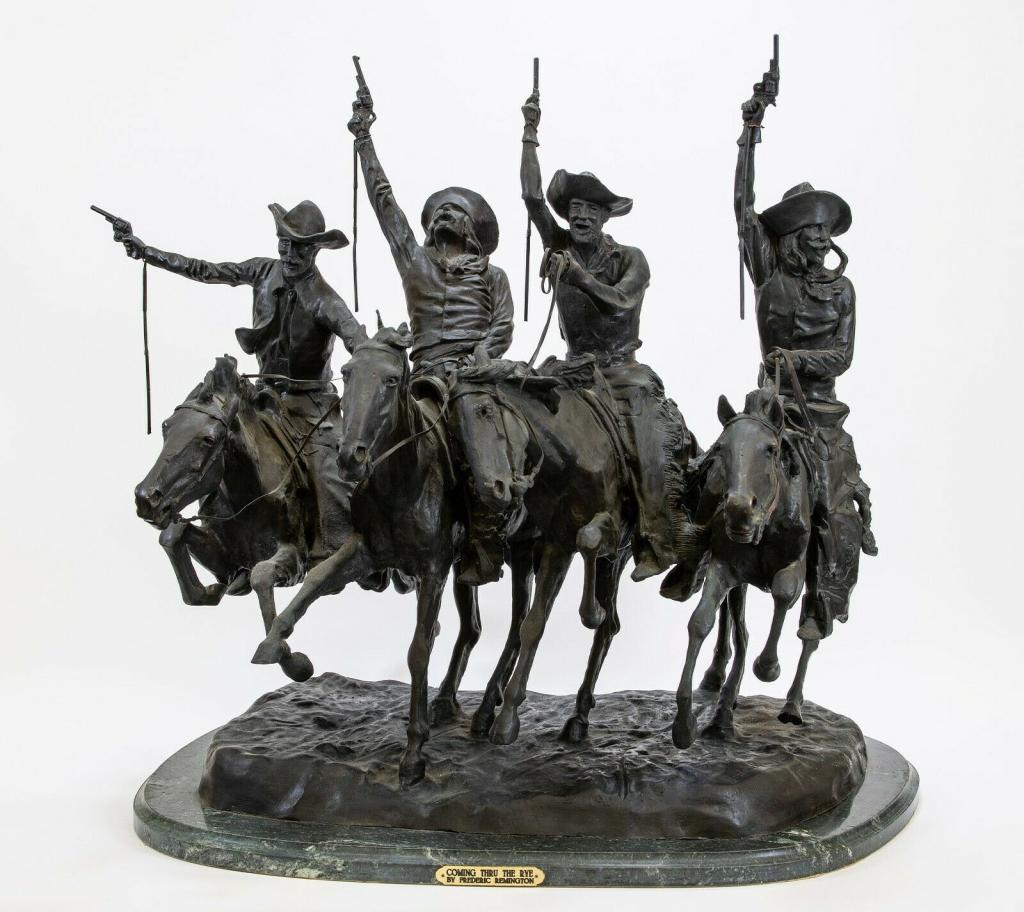 Remington Bronze "Coming Thru the Rye" (1 of 7)
