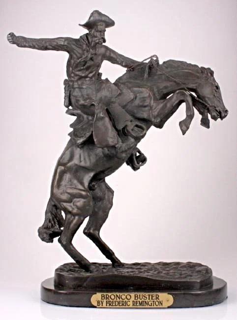 Bronco Buster, F. Remington Bronze Sculpture (1 of 4)