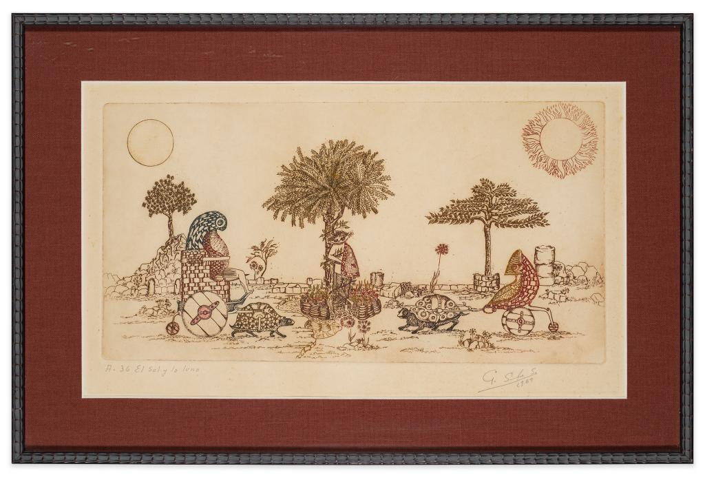 Guillermo Silva (1921 - 2007) Colored Etching (1 of 5)