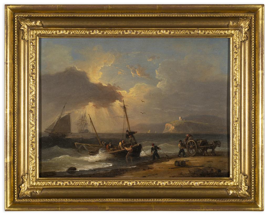 Original Thomas Luny (1759 - 1837) "Coming Ashore" (1 of 6)