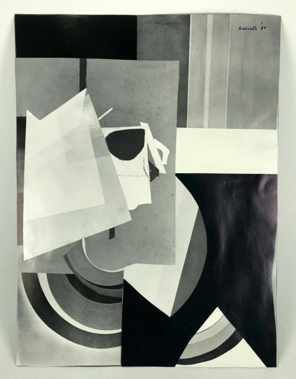 Anna Walinska (1906 - 1997) Abstract Collage On Paper (1 of 3)
