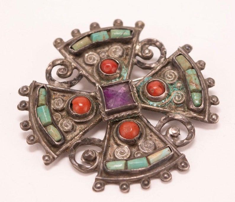 Mexican Sterling Silver Matilde Poulat MATL Brooch (1 of 6)