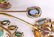 Sterling & Gemstone Signed Flower Brooch - 4