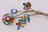 Sterling & Gemstone Signed Flower Brooch - 5