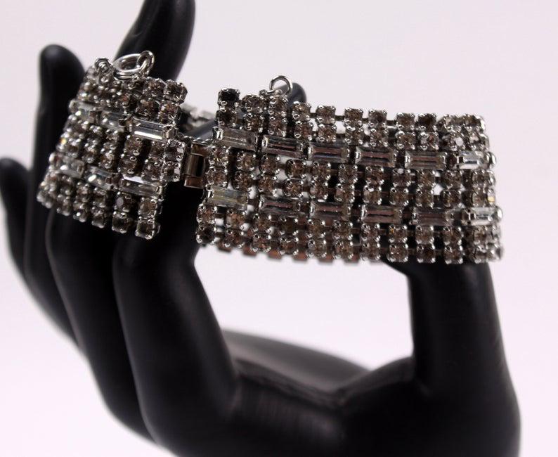 Vintage Castlecliff Art Deco Cuff Bracelet (1 of 7)