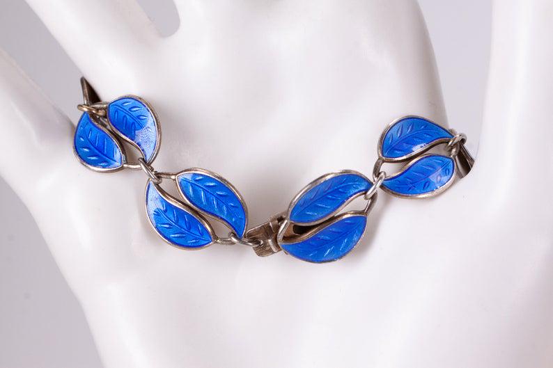 Vintage David Anderson Sterling & Enamel Bracelet (1 of 7)