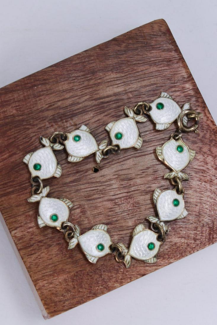 V.B. Volmer Bahner Enamel Fish Bracelet (1 of 7)