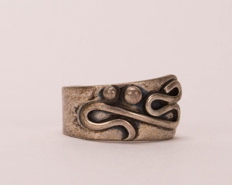 Paul Miller Sterling Silver Abstract Ring (1 of 5)
