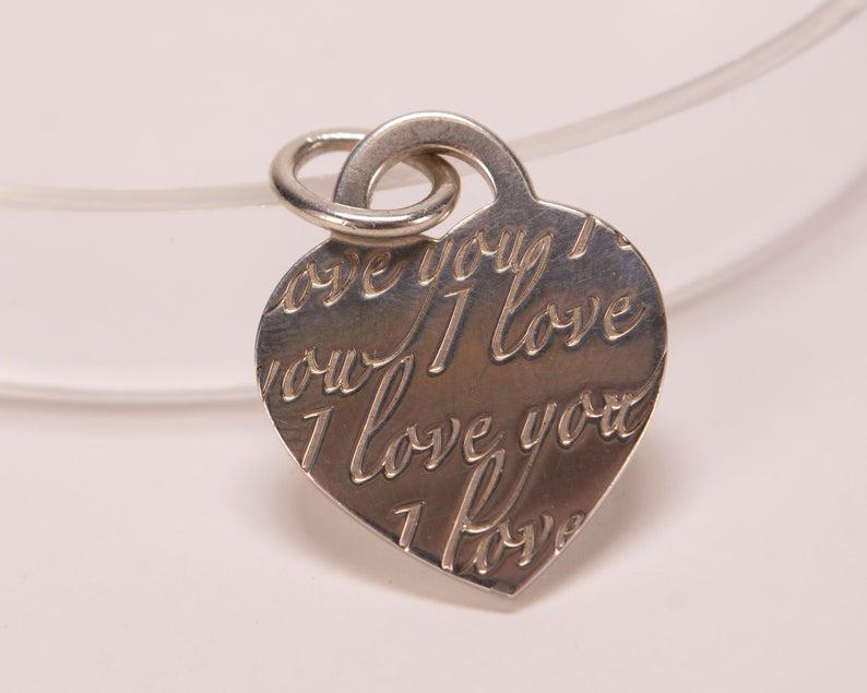 Tiffany & Co. Sterling Love Notes Heart Charm (1 of 5)