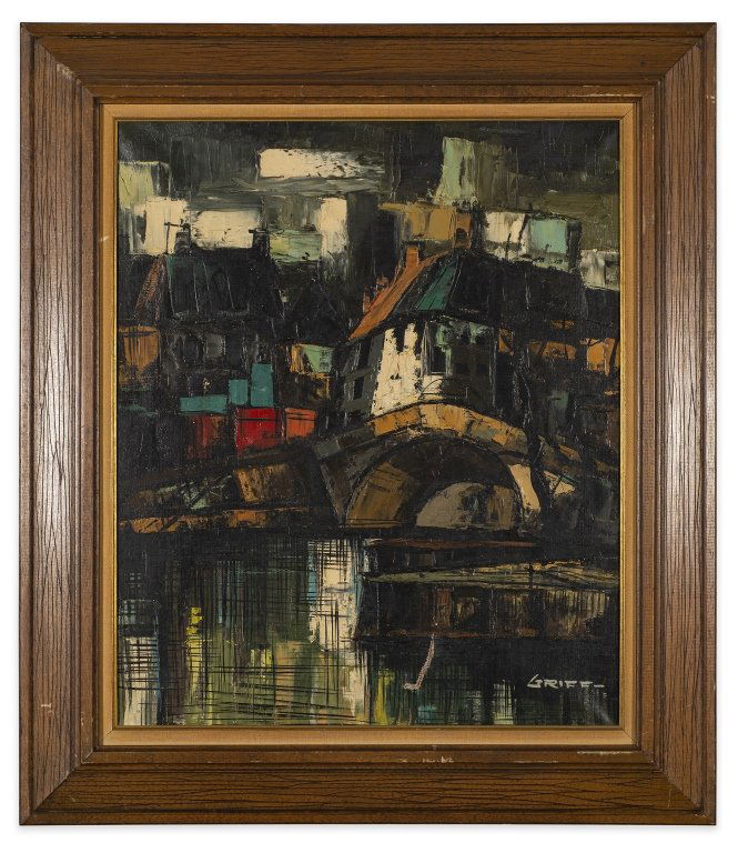 M Edward Griff  Modernist Canal Scene (1 of 4)