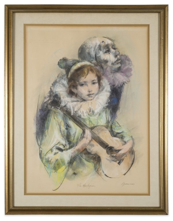 Cydney Grossman "The Harlequin" Signed Lithograph (1 of 4)